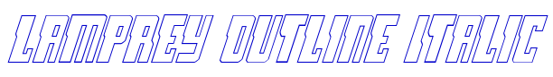 Lamprey Outline Italic шрифт